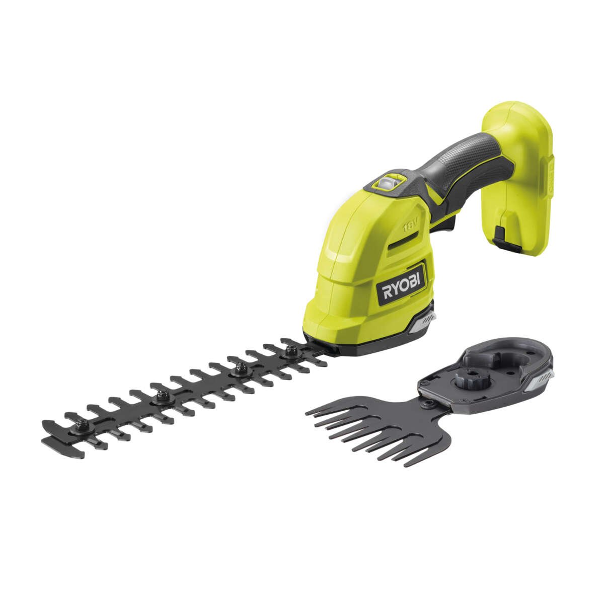 Ryobi RY18GSA-0 2-i-1 gress-/busksaks u/batteri