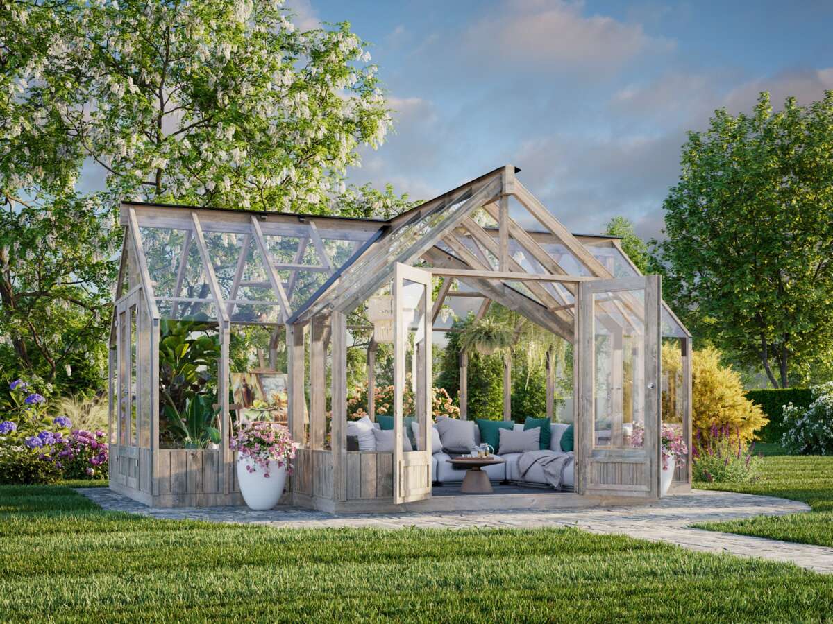 Palmako Emilia veksthus/hagestue 19,1 m²