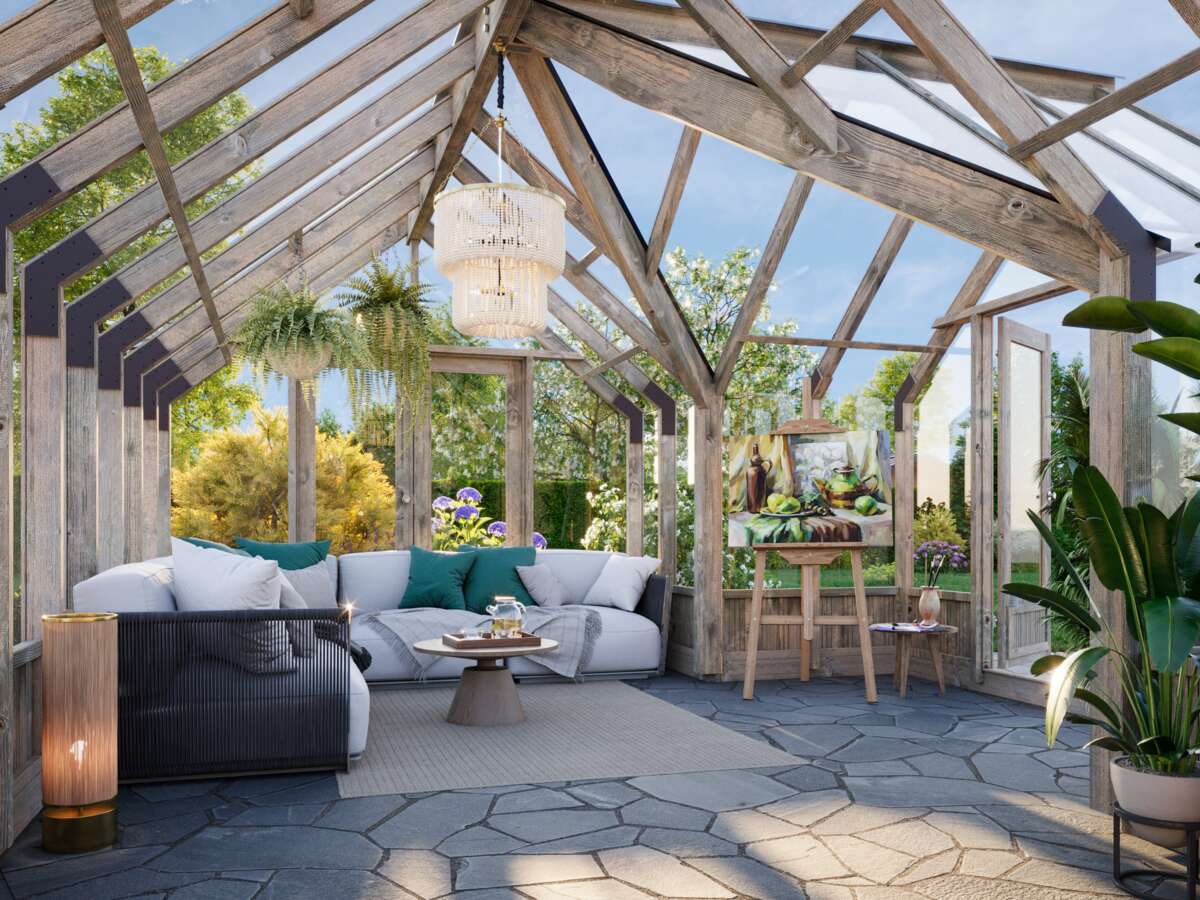 Palmako Emilia veksthus/hagestue 19,1 m²