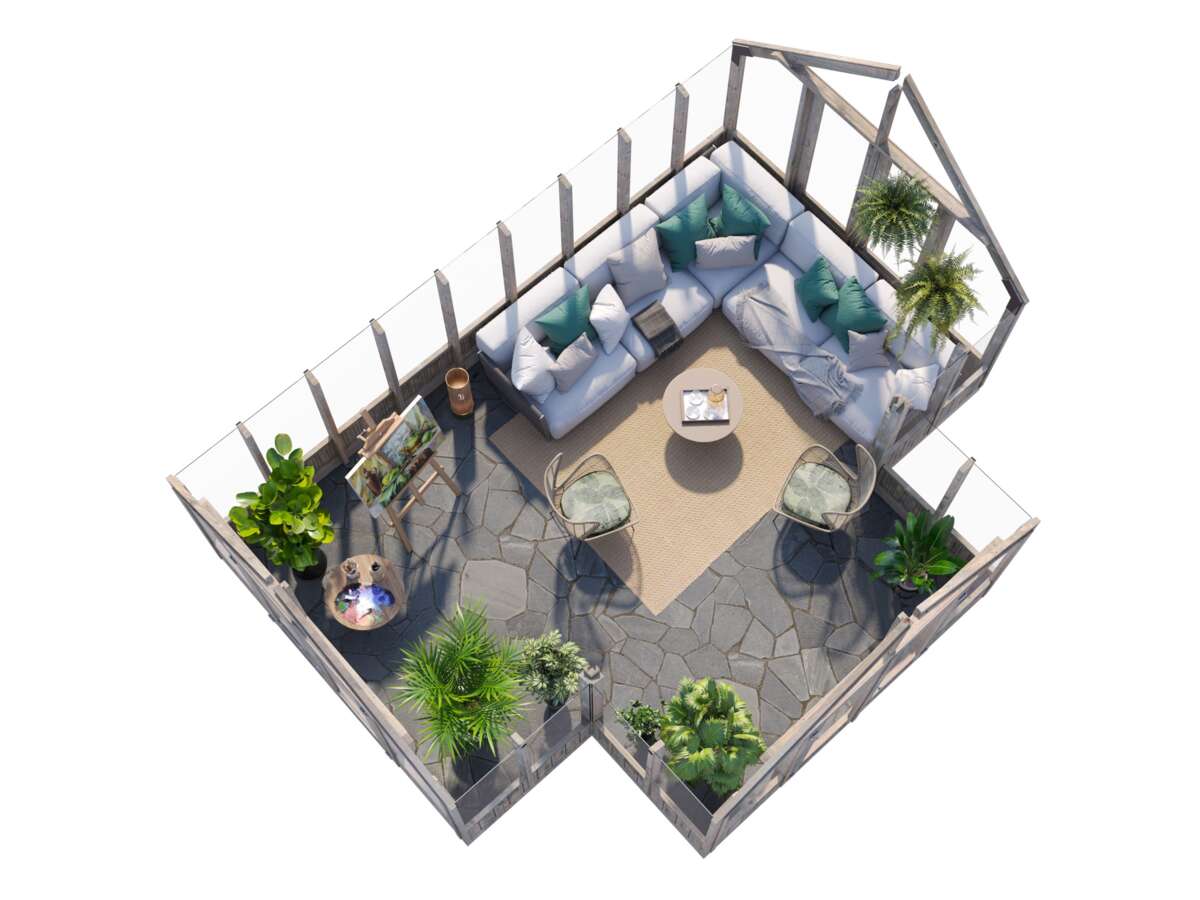 Palmako Emilia veksthus/hagestue 19,1 m²