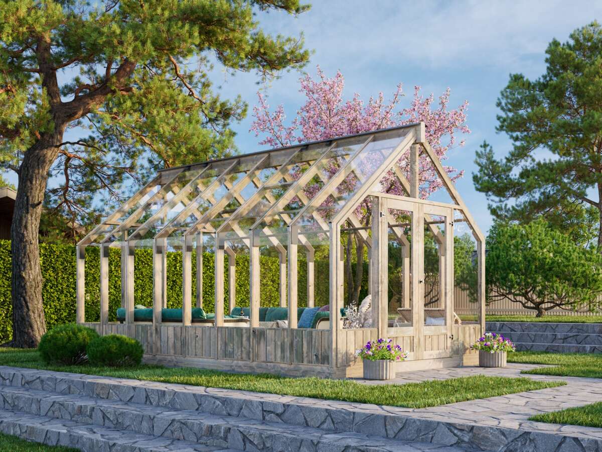 Palmako Emilia veksthus/hagestue 13,8 m²