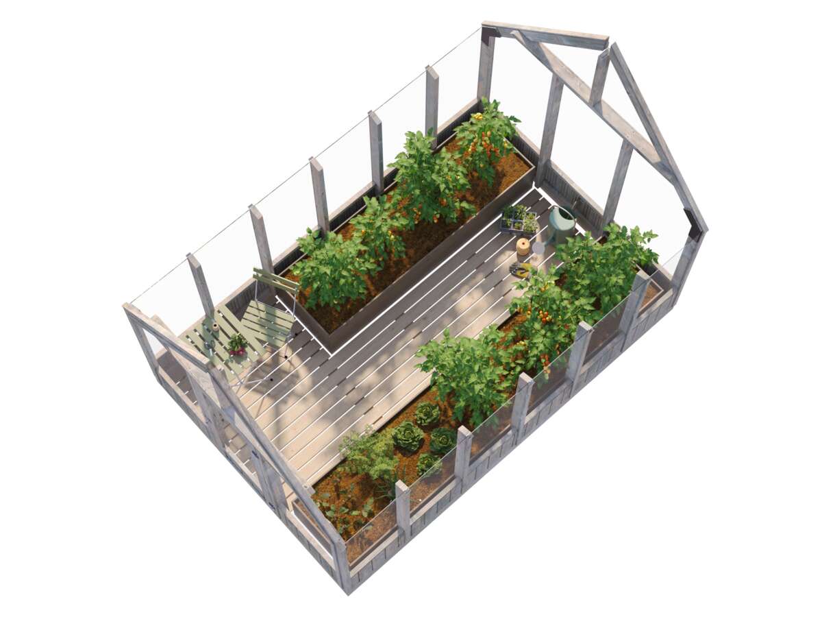 Palmako Emilia veksthus/hagestue 8,2 m²