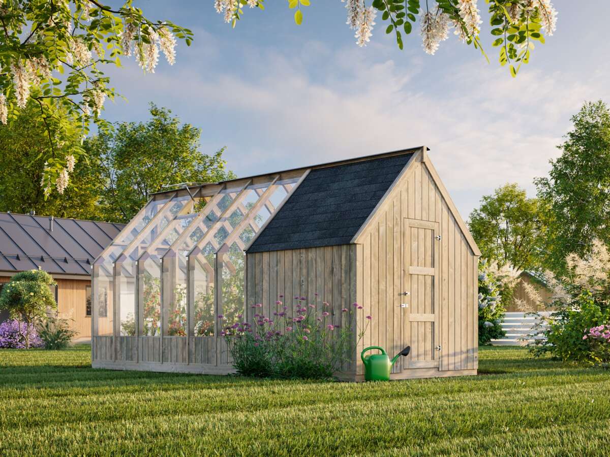 Palmako Emilia veksthus/hagestue 8,2 m²