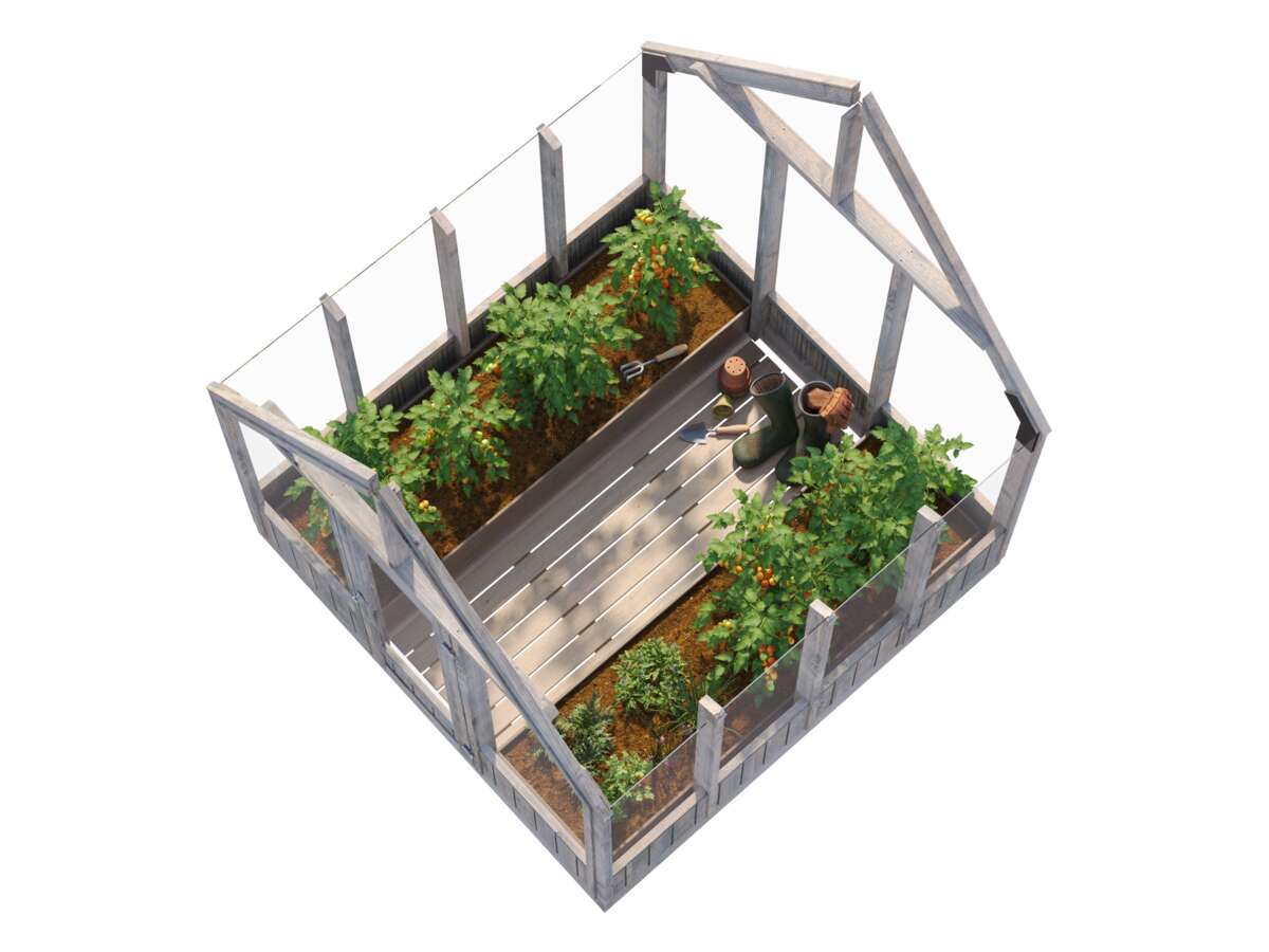 Palmako Emilia veksthus/hagestue 5,4 m²