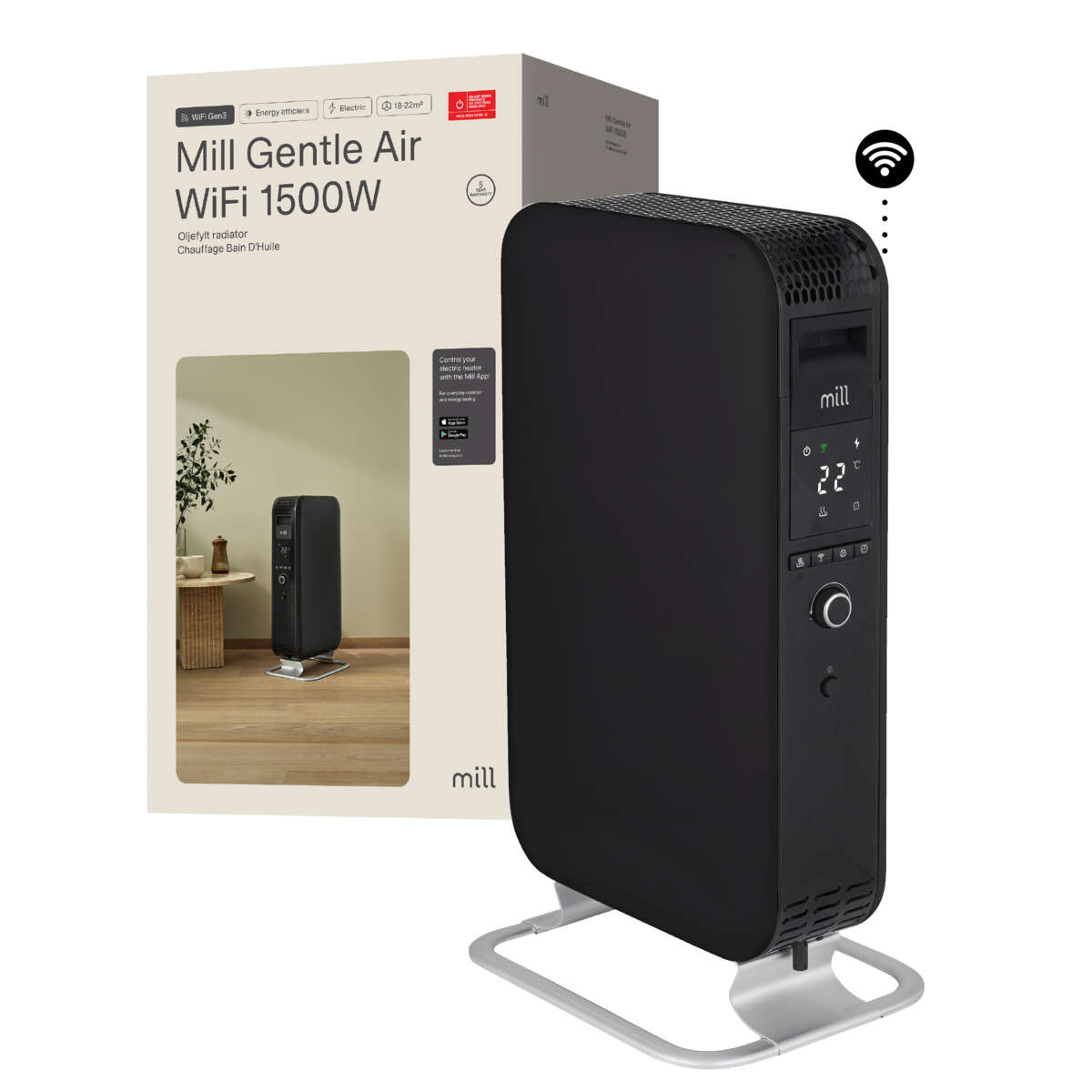 Mill Gentle Air WiFi Gen 3 1500W oljeovn