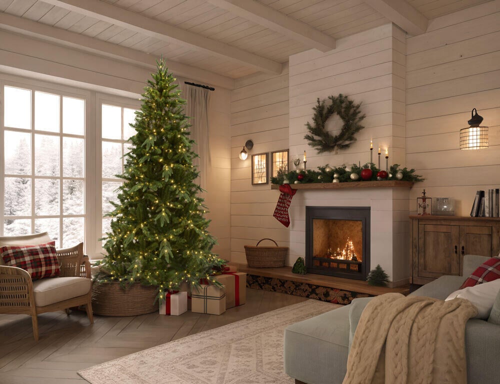 Norefjell juletre med micro LED-lys