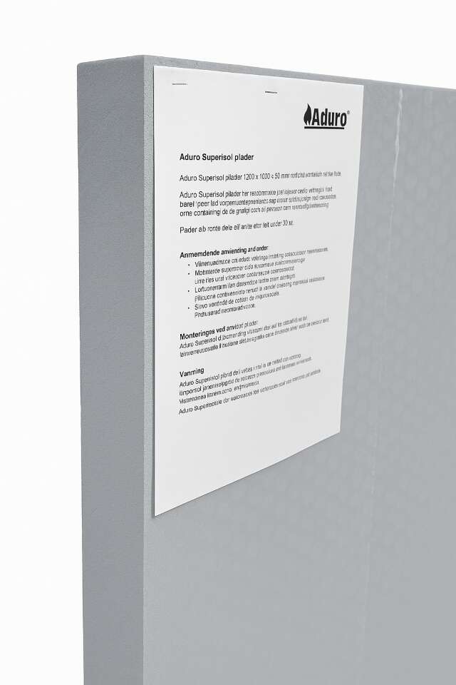 Aduro brannmurplate, ubehandlet