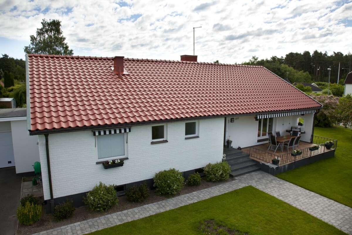 Benders Exklusiv Benderit enkelkrummet  takstein 5-pk