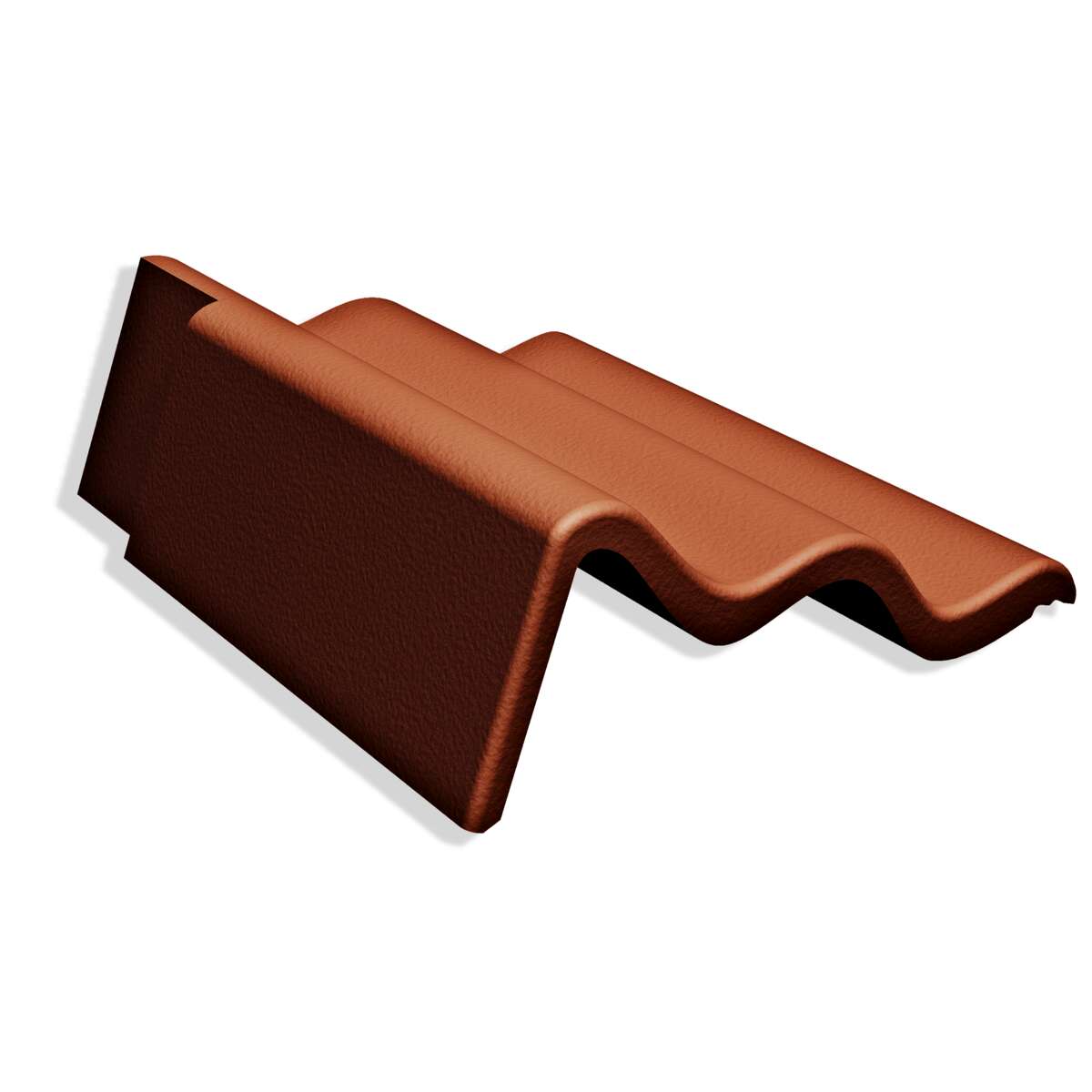 Benders Palema Candor venstre terracottarød 110mm gavlstein