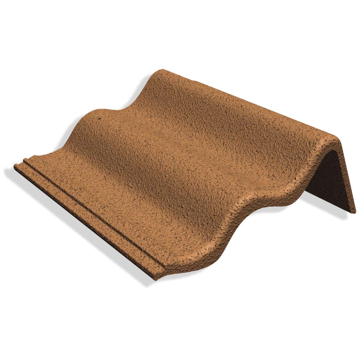 Benders Palema høyre struktur teglrød 110mm gavlstein