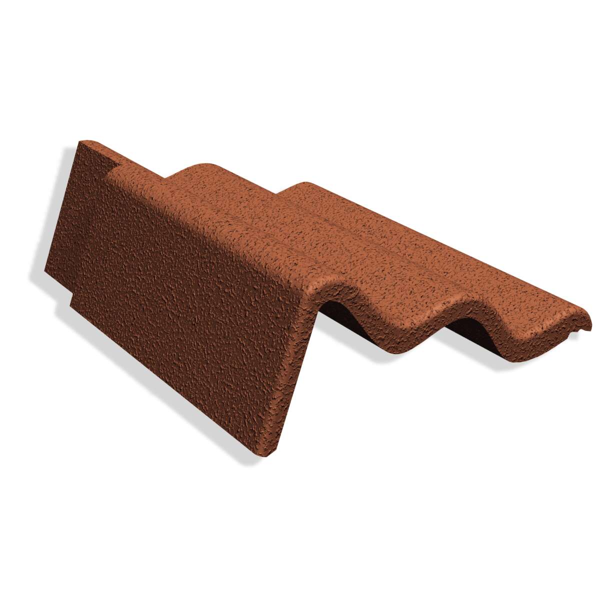 Benders Palema venstre struktur teglrød 110mm gavlstein