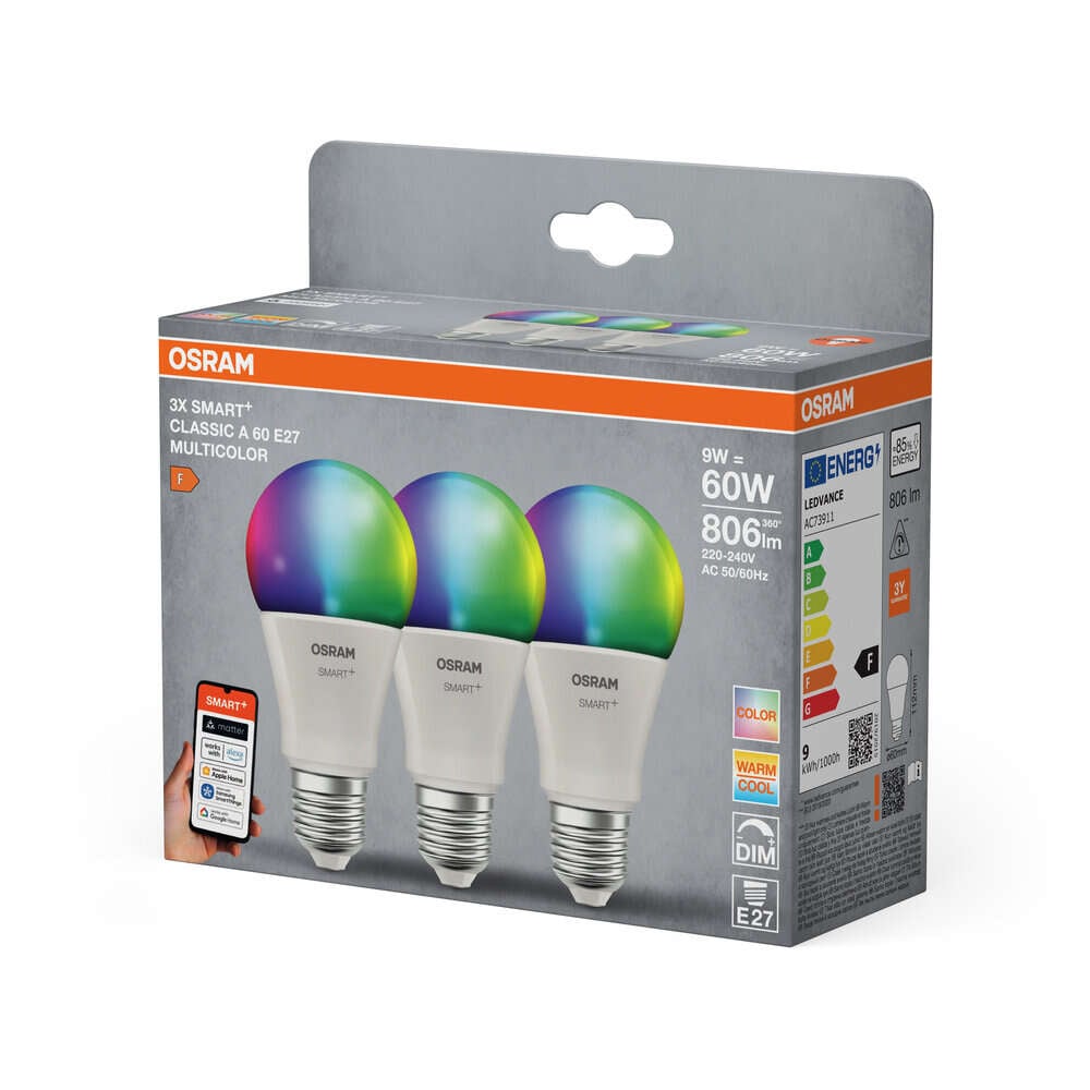 SMART+ MATTER Multicolor Classic A60 9W E27