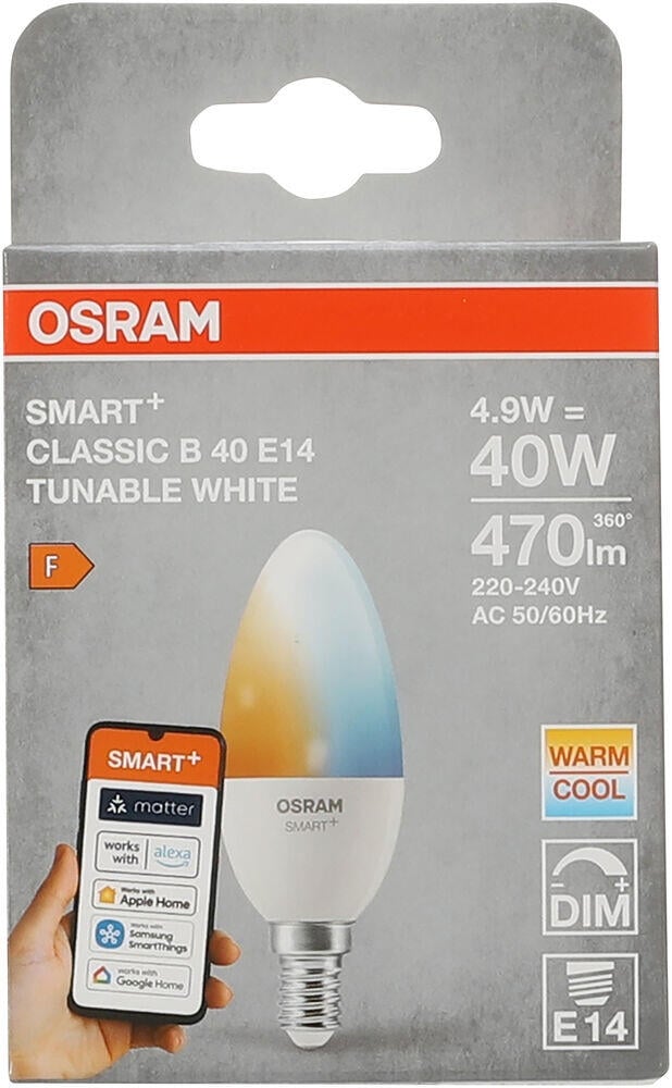 SMART+ MATTER Tunable White Classic B40 4.9W E14
