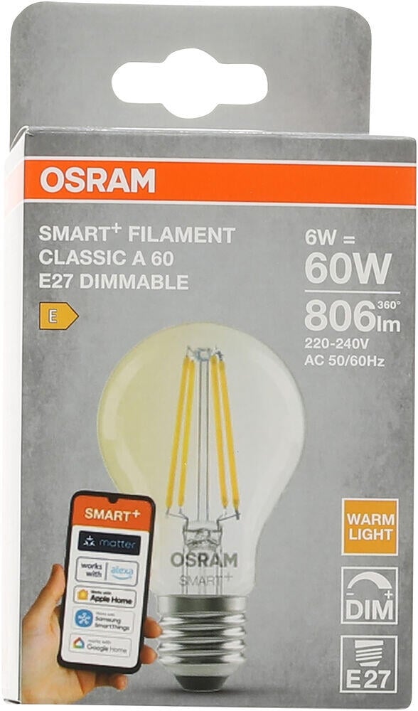 OSRAM LED-pære Classic 60 E27