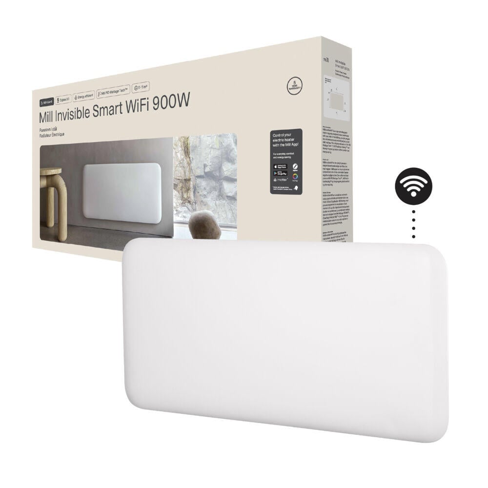 Mill Invisible WiFi Gen 3 900W panelovn