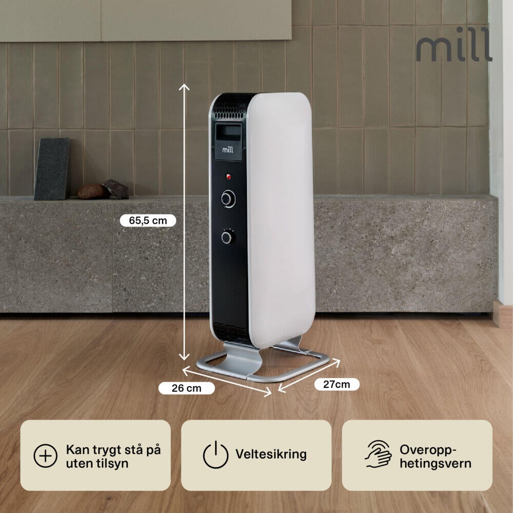 Mill Gentle Air Mec 1000W oljeovn