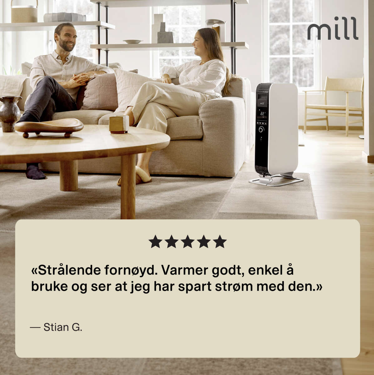 Mill Gentle Air WiFi Gen 3 1500W oljeovn