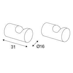 Pressalit Home curv håndklekrok 2-pk
