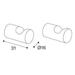 Pressalit Home curv håndklekrok 2-pk