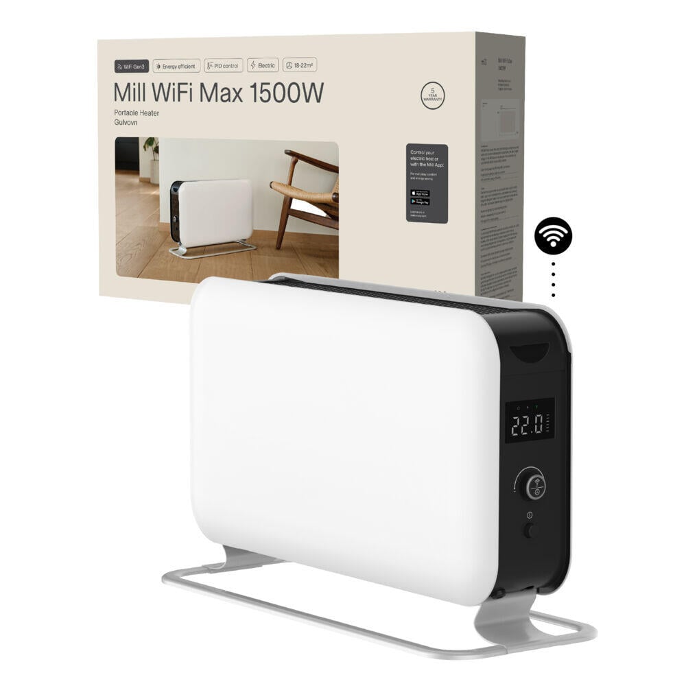 Mill Convection Max Wifi 1500W hvit gulvovn