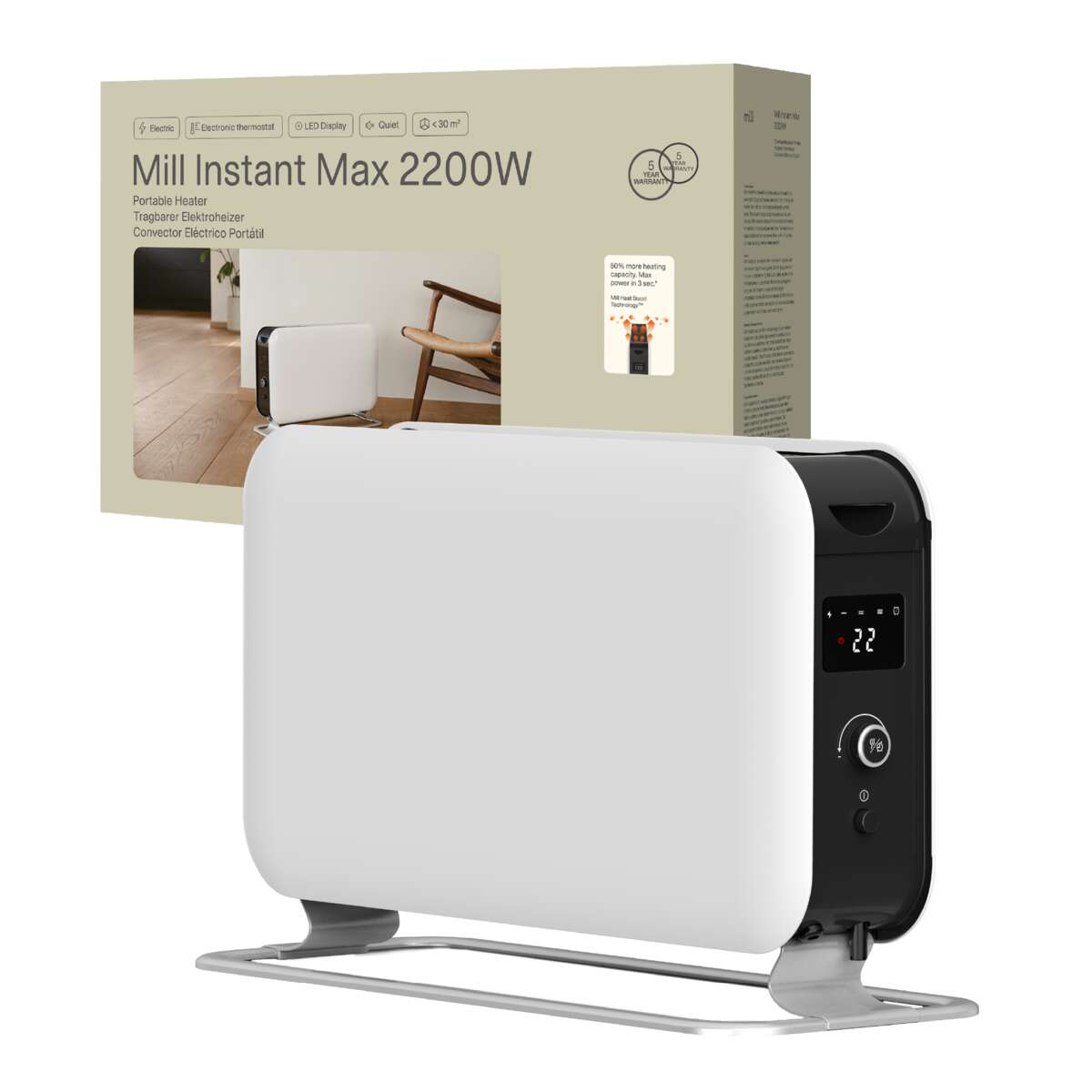 Mill Instant Max gulvovn LED