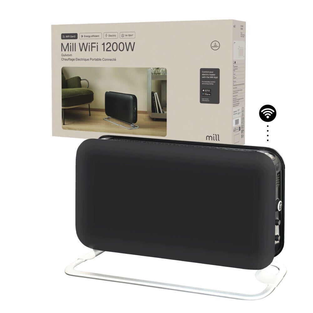 Mill WiFi gulvovn 1200W sort