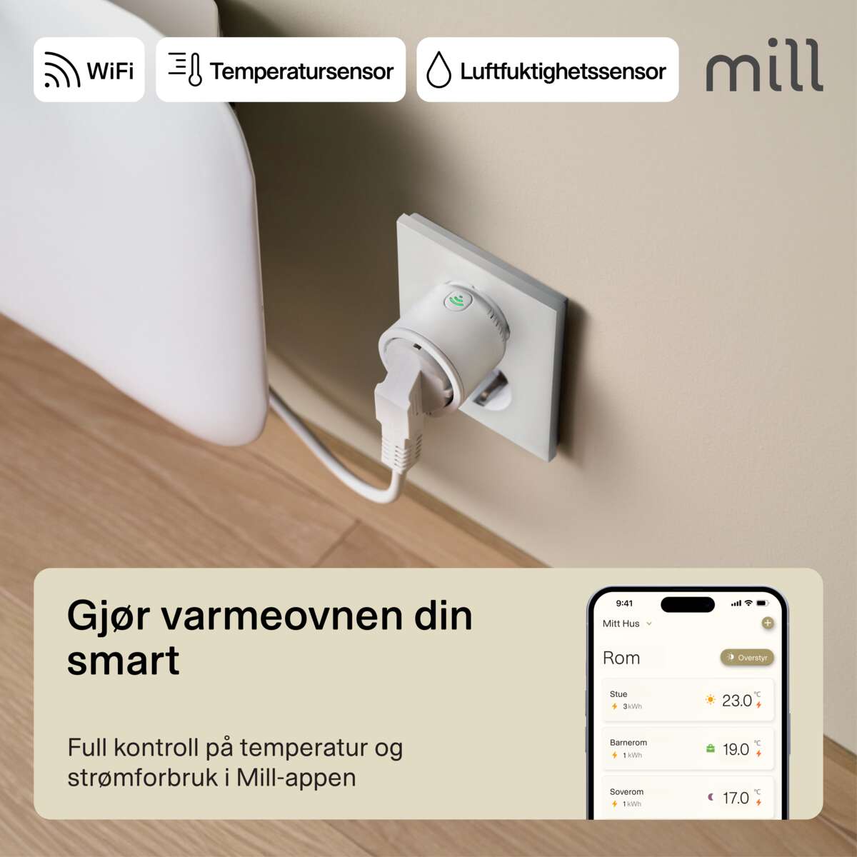 Mill Smart WiFi-plugg