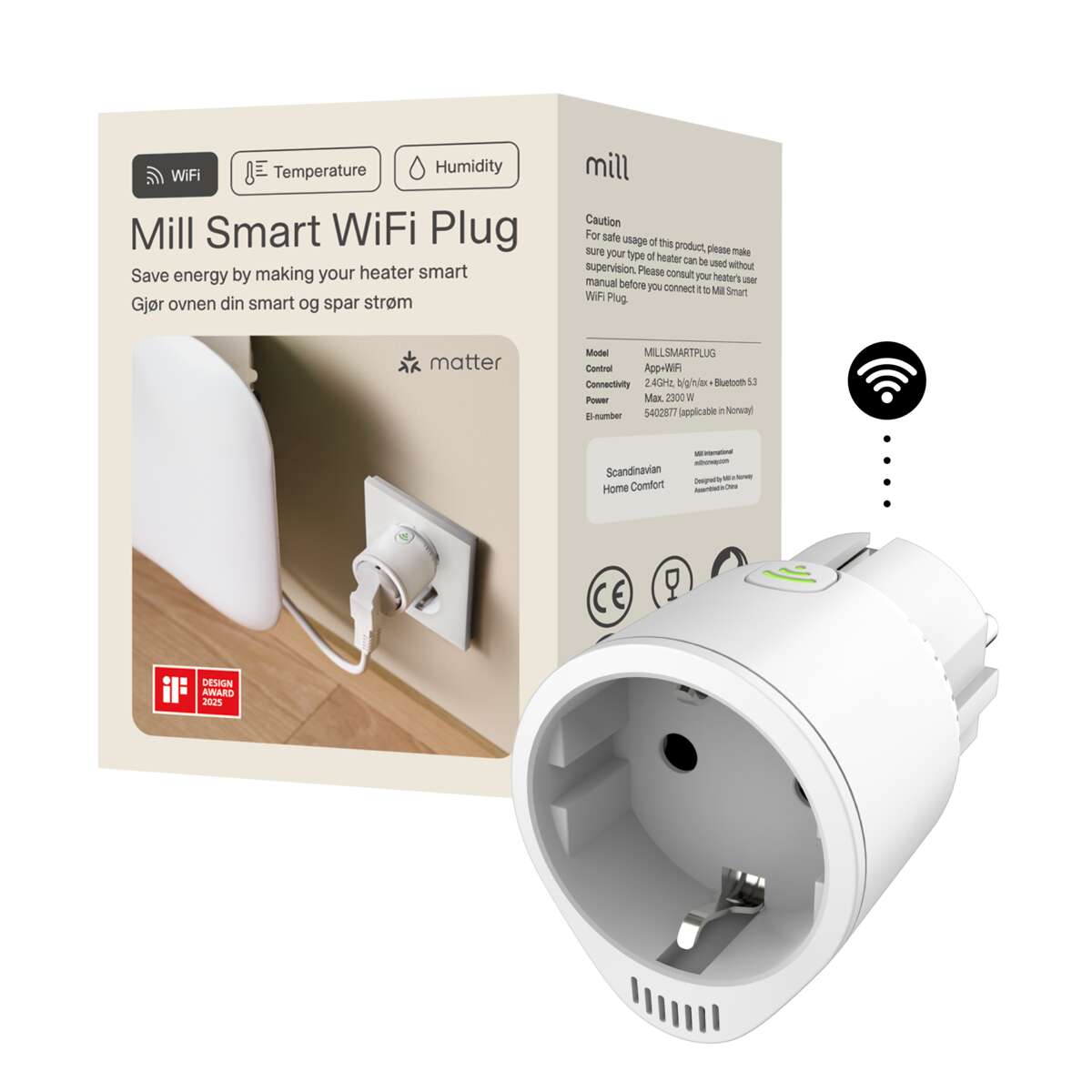 Mill Smart WiFi-plugg
