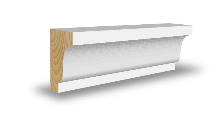 Combiwood 21x45x4400 taklist karnisprofil malt