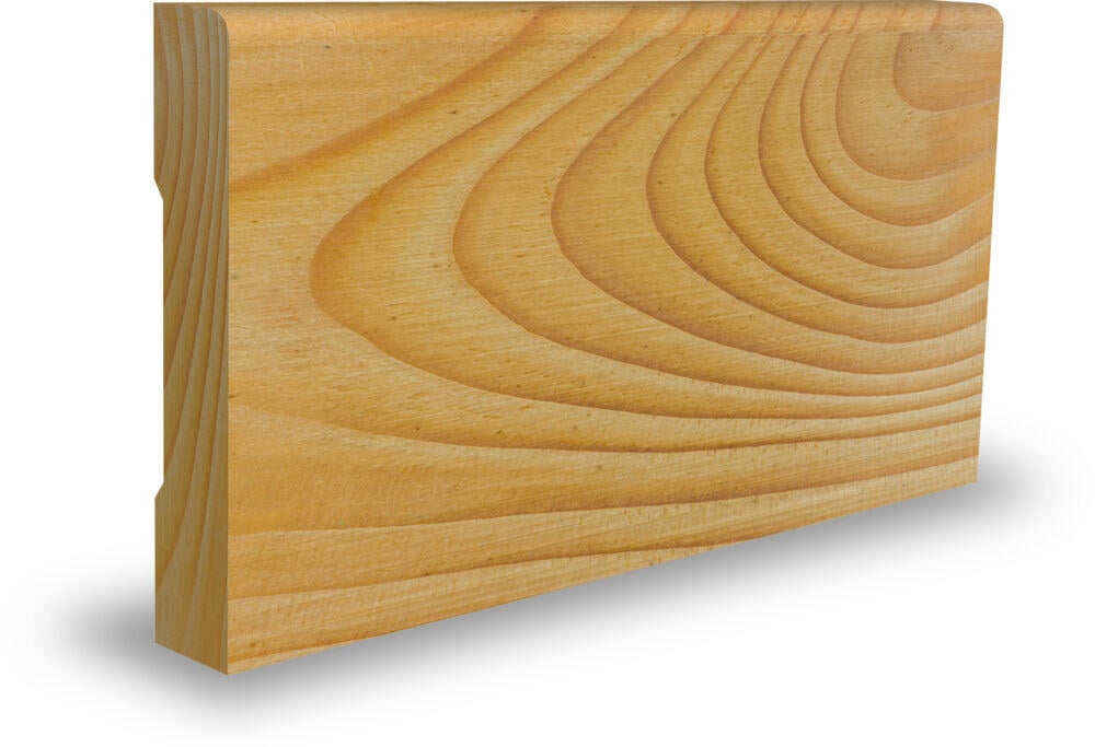 Combiwood 12x70 rund gulvlist ubehandlet