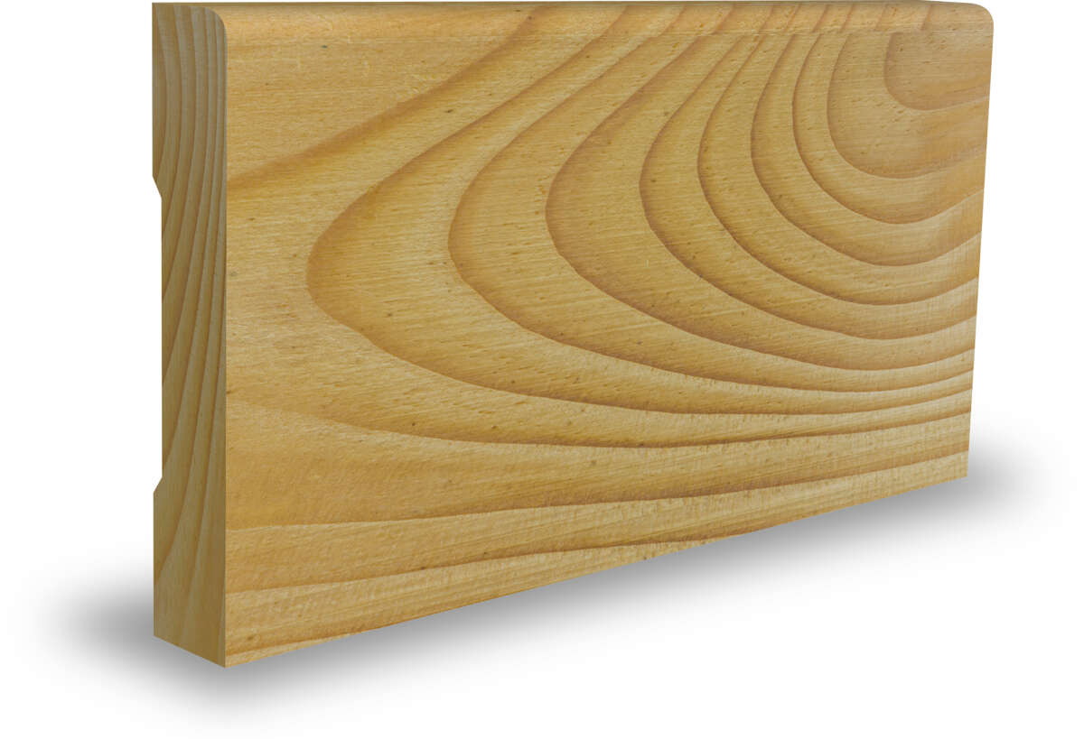 Combiwood 12x70 rund gulvlist ubehandlet