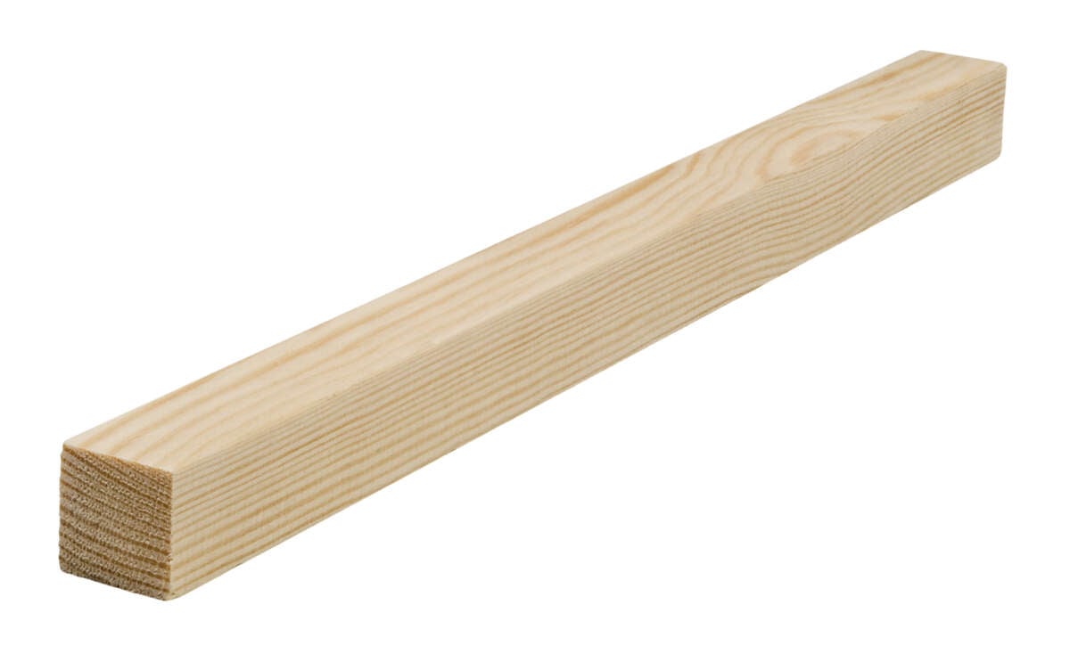 Combiwood 21x21 glattkantlist ubehandlet
