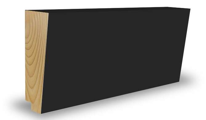 Combiwood 21x34x4400 enkel skygge taklist malt