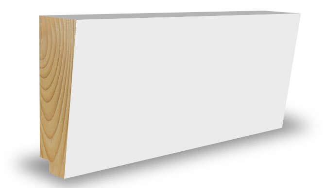 Combiwood 21x34x4400 enkel skygge taklist malt