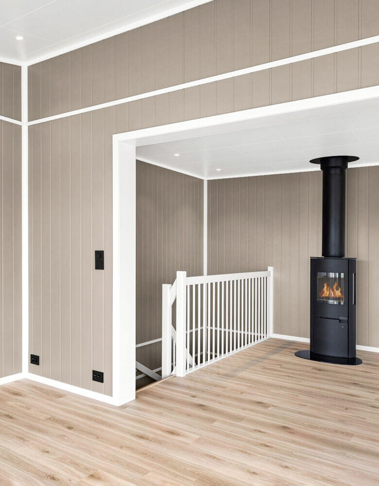 Combiwood 12x58 Dørsett karmlist rund malt