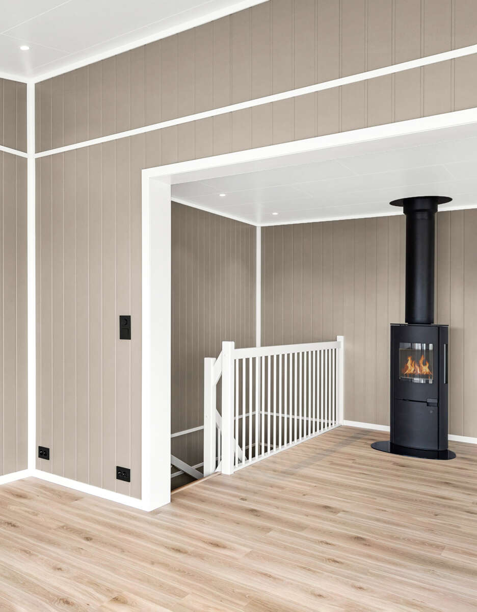 Combiwood 12x58 Dørsett karmlist rund malt