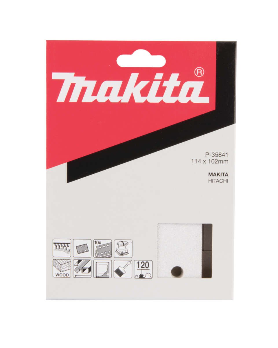 Makita K120 slipepapir 114x102 mm 10-pk