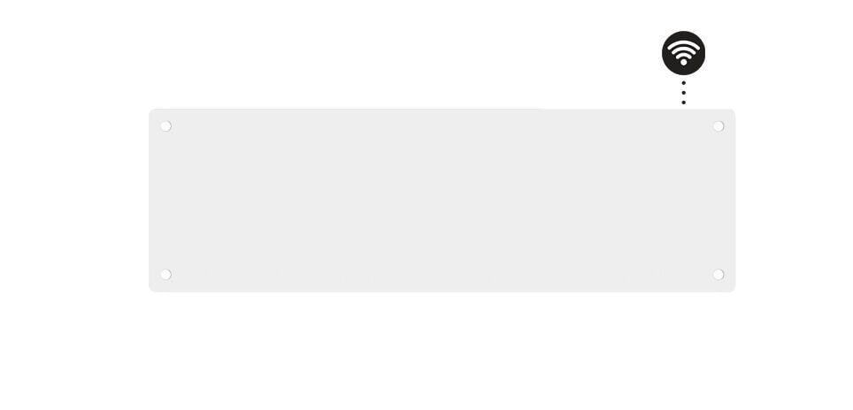 Mill Glass Smart WiFi 500W Gen. 4 panelovn