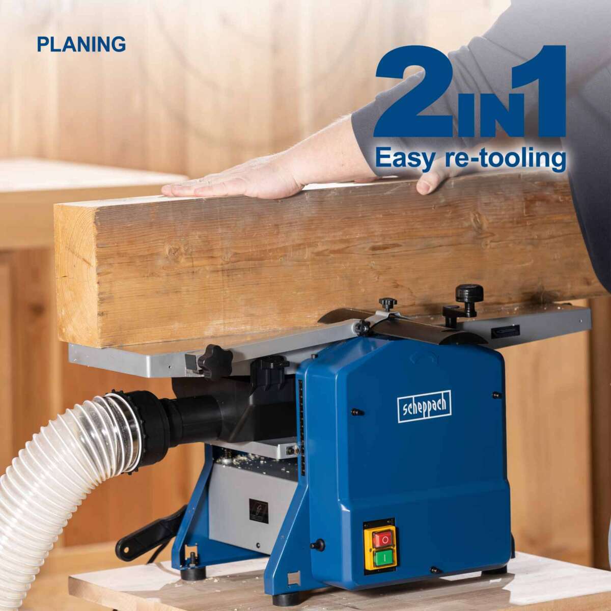 Scheppach HMS850 plan- og tykkelseshøvel