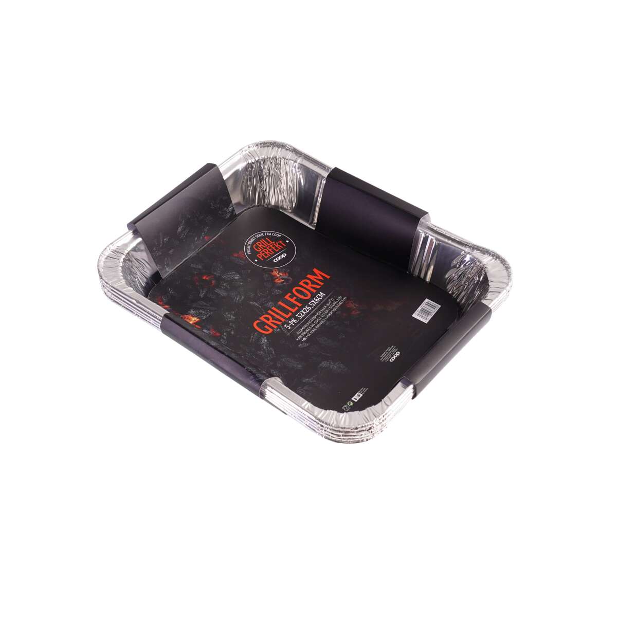 Grill Perfekt 32x26 cm aluminiumsform 5-pk