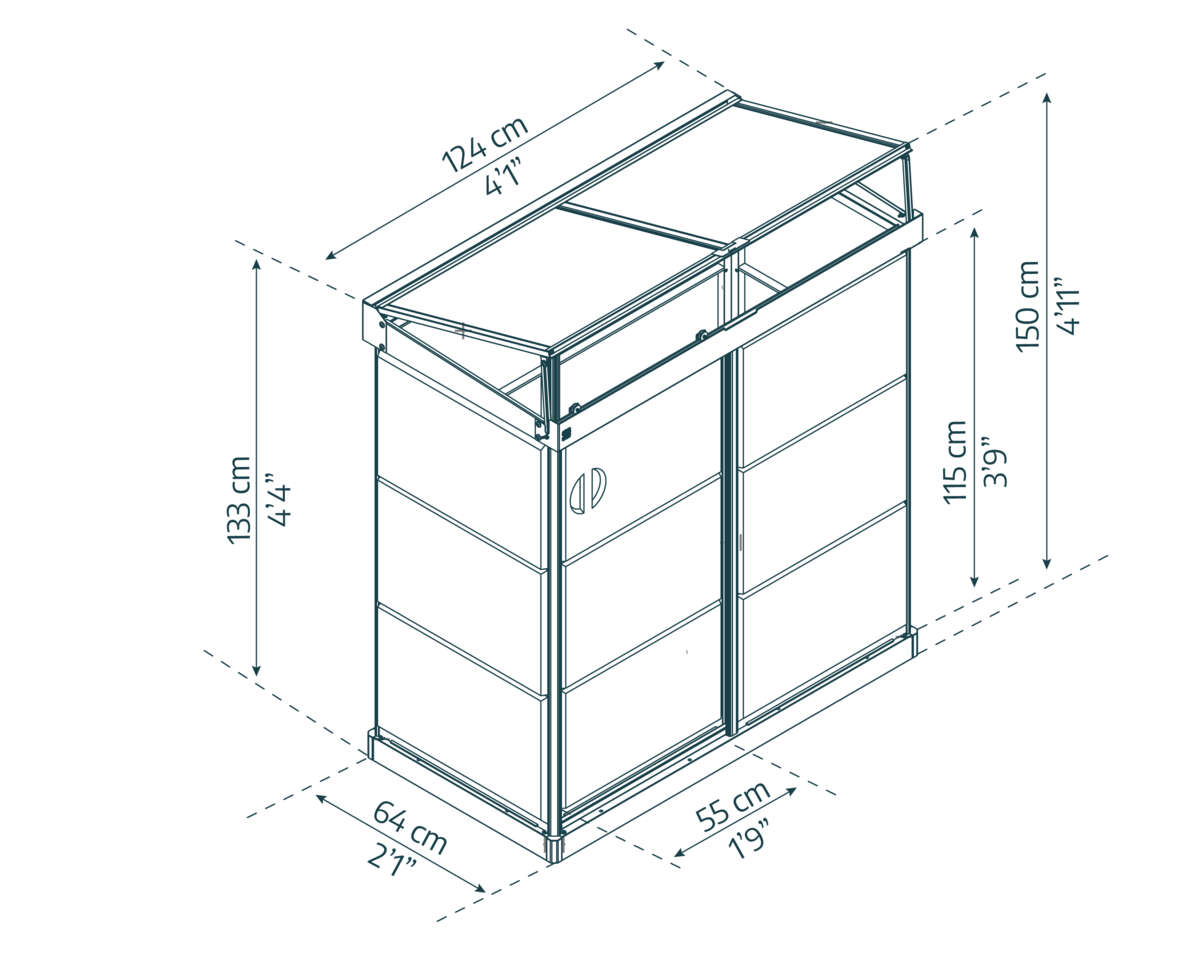 Palram - Canopia Ivy mini drivhus 0,8 m²