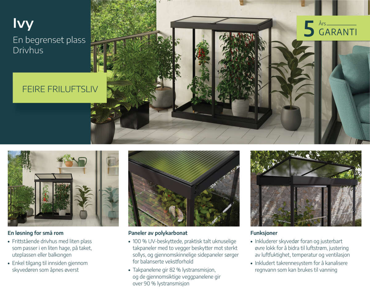 Palram - Canopia Ivy mini drivhus 0,8 m²