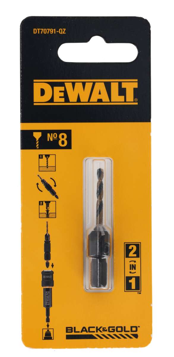 Dewalt DT70791 bor og forsenker Nr.8
