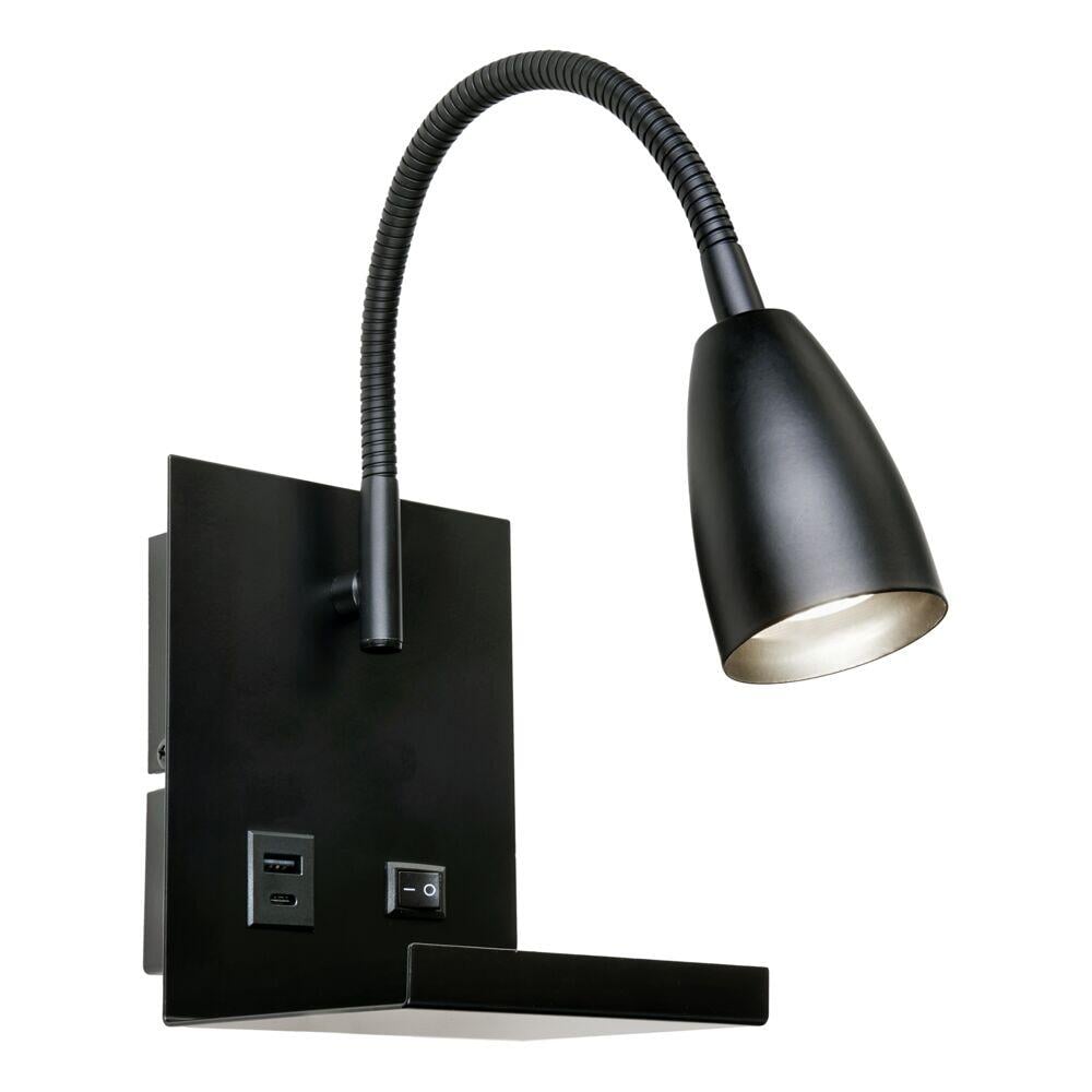 Eglo Ajax vegglampe med USB-A og -C