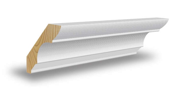 Combiwood 16x70x4400 CW363 taklist malt i Klassisk hvit