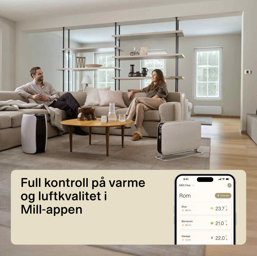 Mill Glass Gen 4 Smart WiFi 600W panelovn