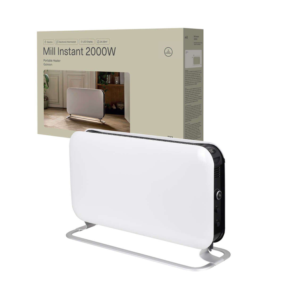 Mill Instant Led 2000W gulvovn