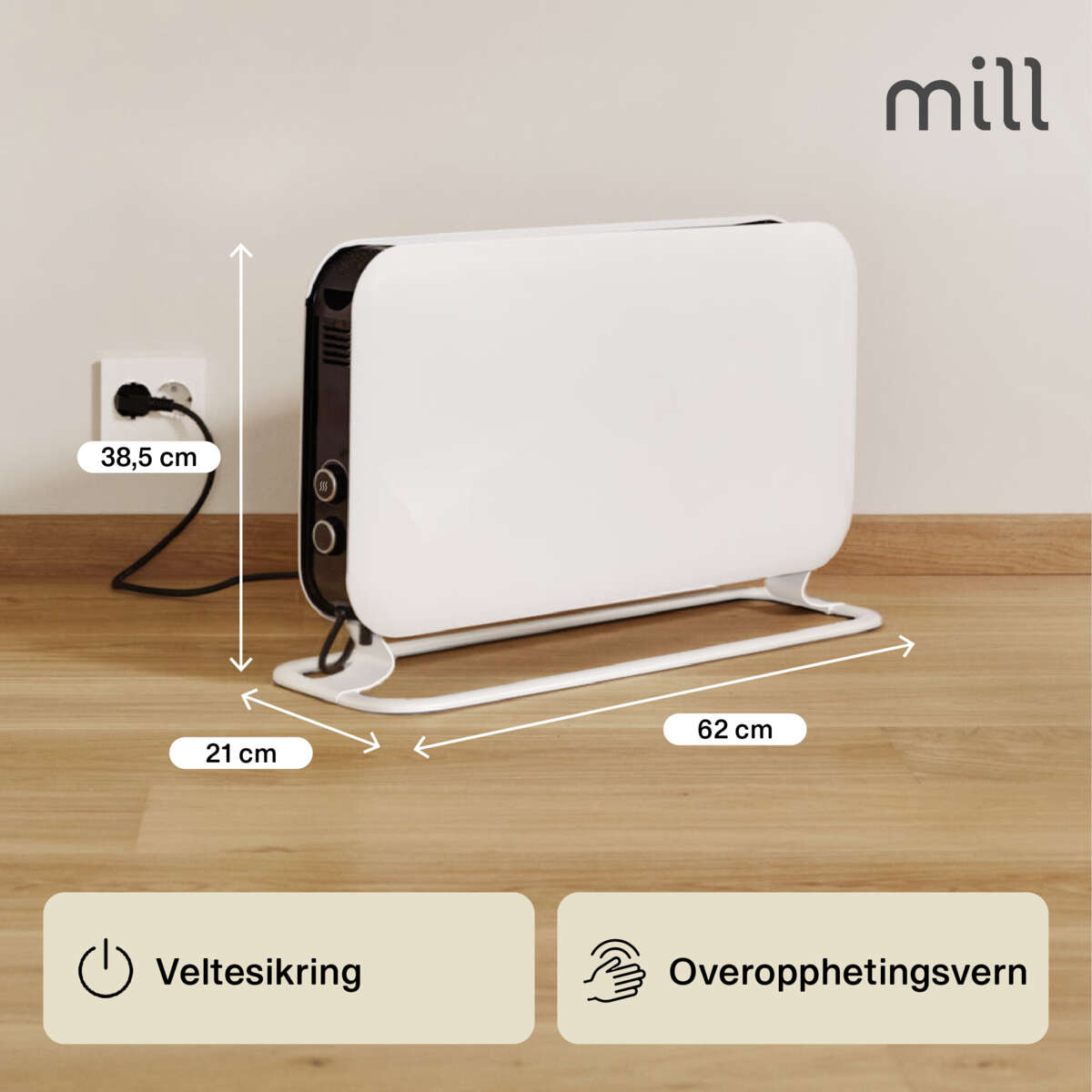 Mill Instant Mec 2000W gulvovn