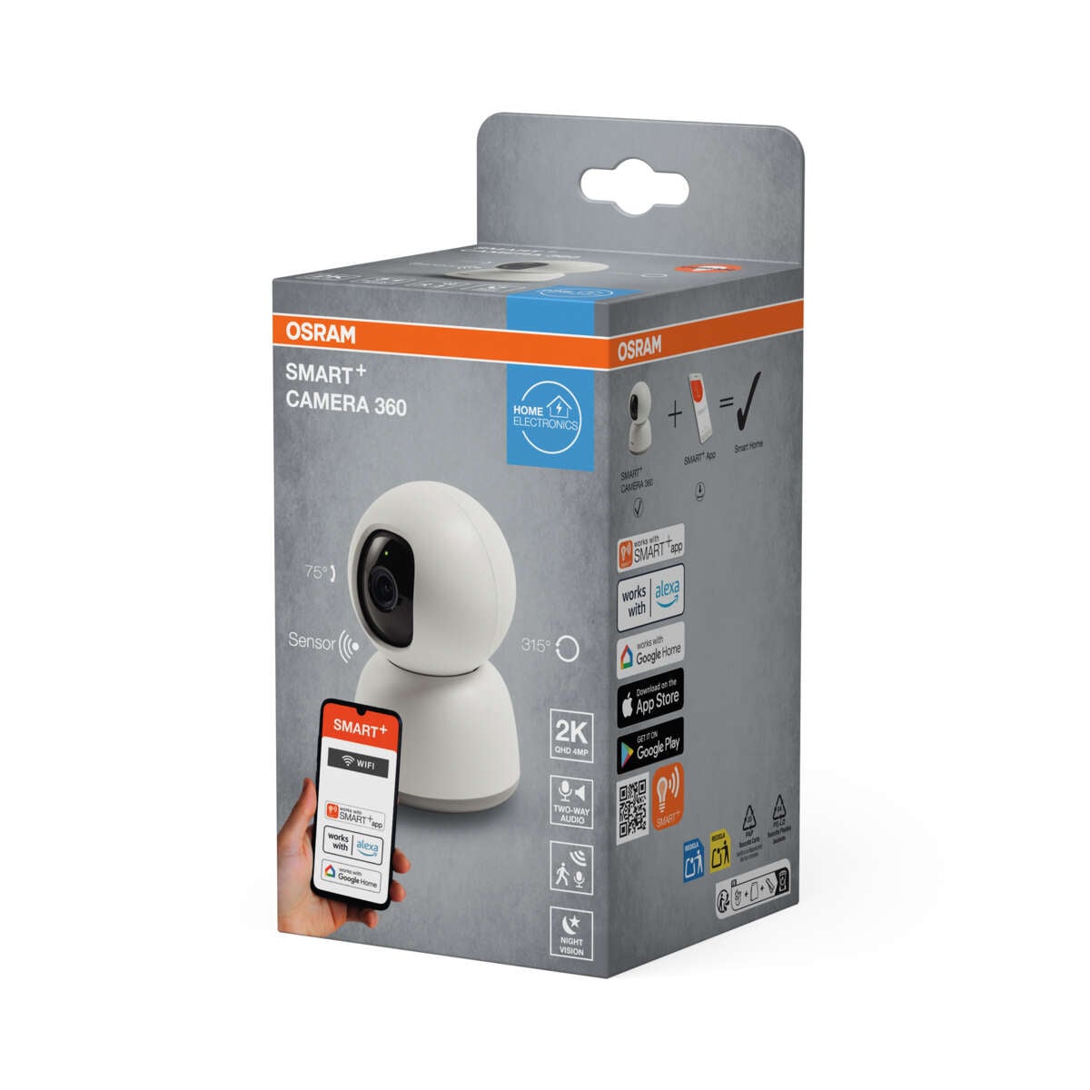 Osram Smart+ WiFi 360 sikkerhetskamera