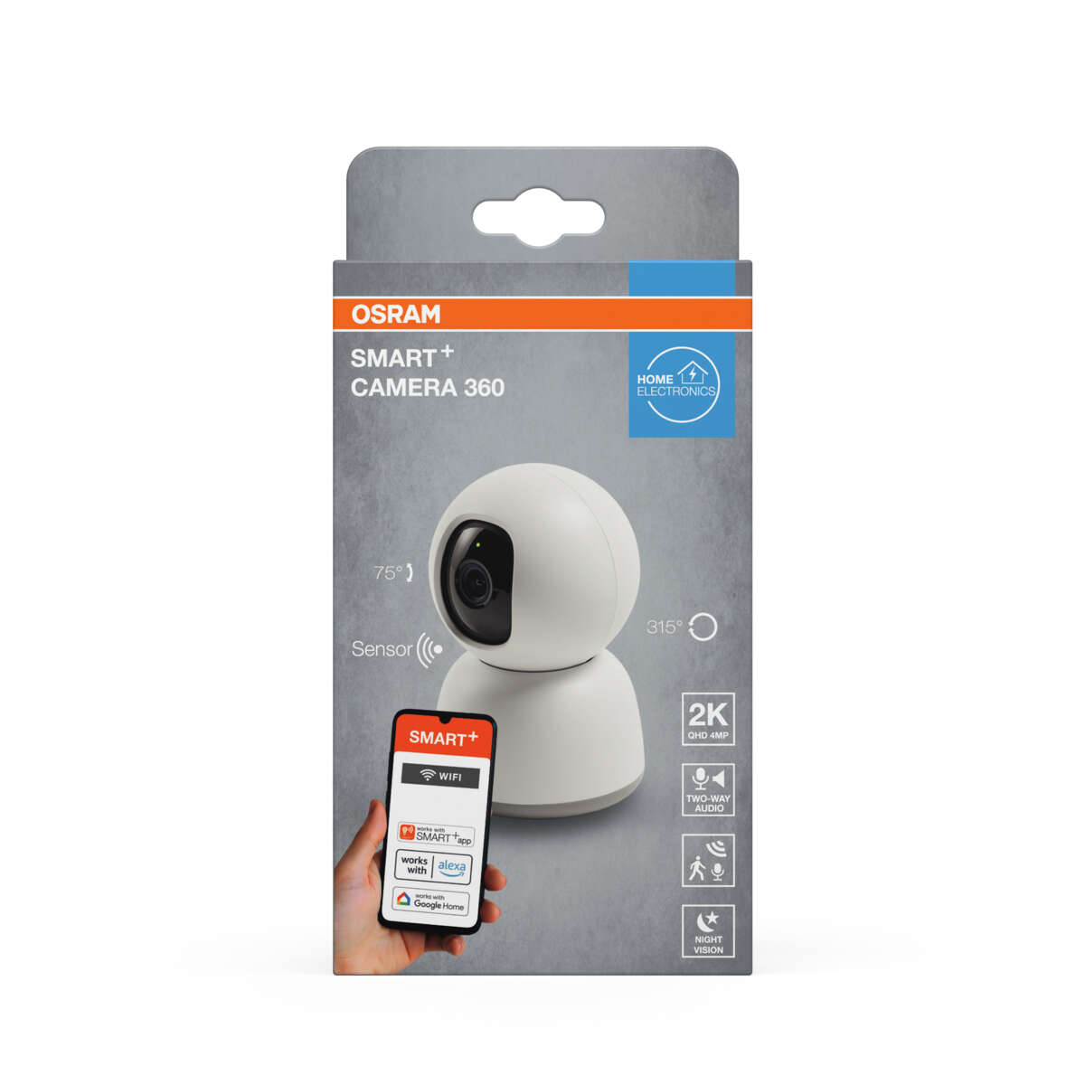 OSRAM Smart+ WiFi 360 innendørs sikkerhetskamera